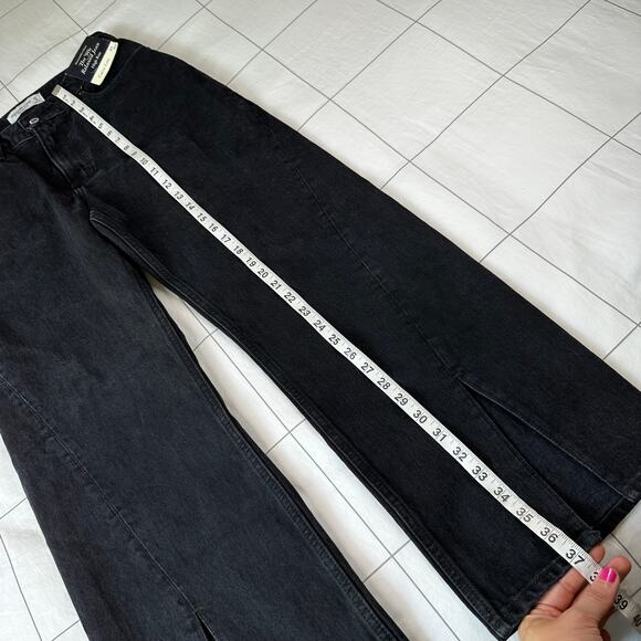 Abercrombie & Fitch Jeans Womens 27 Extra Short Black 90s Relaxed Curve Love New - Picture 11 of 11